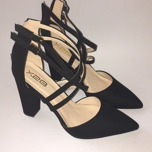X2B Black heels